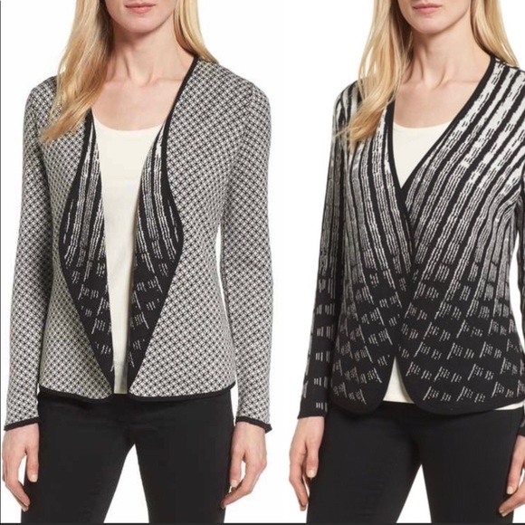 NIC+ZOE Sweaters - EUC- Nic + Zoe Reversible Drape Front Cardigan